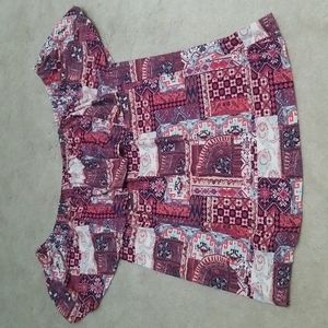 On or off the shoulder ruffle top